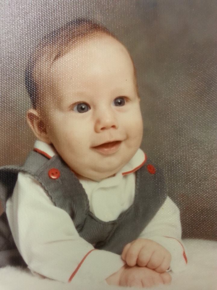 This was Justin at just 4-months-old.