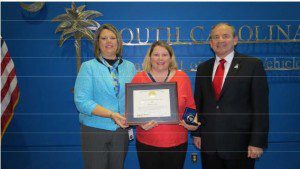 Kim Rose, Assistant Manager of the Moncks Corner DMV office, was chosen as the 2013 SCDMV Employee of the Year for Field Services Region 2.