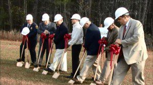Goose Creek city leaders break ground on new fire station on Button Hall Avenue.
