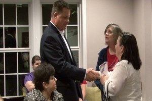 On Monday, Tekac spoke to homeowners in the Brickhope subdivision.