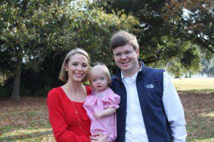 Pictured: Josh Whitney with his wife and young daughter (Provided)