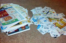 Pictured: Just some of Shannon's many coupons