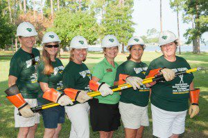 From left: David Thomas, Shirley Thomas, Gretchen Kondroski, Barbara Allen (Santee Cooper instructor), Kathryn Jones, Rebecca Kirby