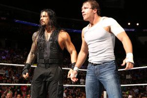 WWE Raw - Roman Reigns and The Lunatic Fringe Dean Ambrose - provided by WWE