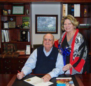 Jane Pulling (Board Member, Children’s Trust of South Carolina) and Mayor Michael Heitzler