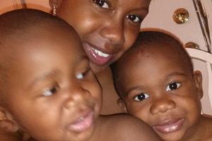 Arika Greene with her two young sons.