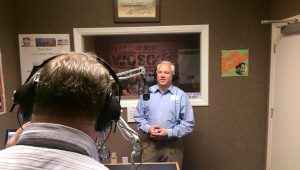 Duane Lewis appears on the air with our radio partner WQSC 1340 AM