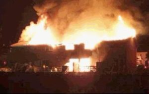 Pictured: Hanahan apartments on fire (Courtesy: SConFIre.com)