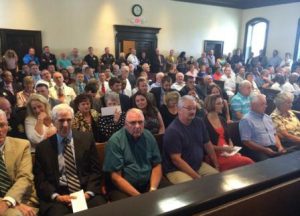 Packed house for the swearing in ceremony of Sheriff Duane Lewis. (Courtesy: Raymond Owens/Twitter)