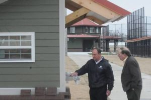 Pictured: Moncks Corner Mayor Michael Lockliear Checking on the progress of the Moncks Corner Regional Recreation Park