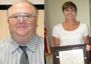 Pictured L to R: Jimmy Huskey and Cynthia McBride (Courtesy: BCSD)