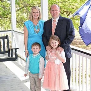 Pictured: Jay Law with his family.