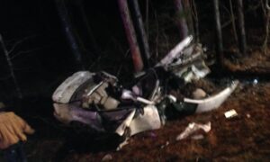 Pictured: Scene of wreck (Provided)