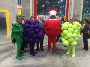 The "fruits" enjoyed the ribbon cutting and ten year celebration.