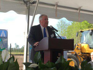 Berkeley County Supervisor Bill Peagler addresses the crowd.