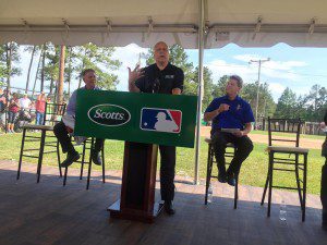 Cal Ripken announces changes at the Tom Conley Field in Ladson.