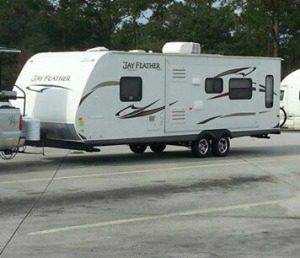Pictured: The stolen camper