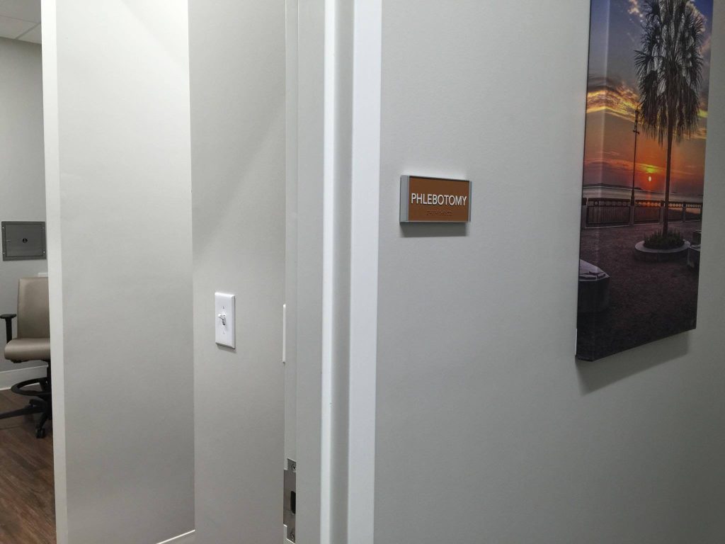 The Carnes Crossroads MUSC facility has its own phlebotomy lab.