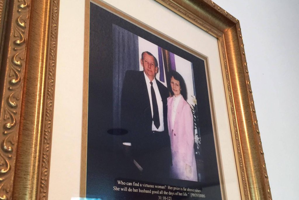 Pastor M.C William pictured with his late wife, Polly.