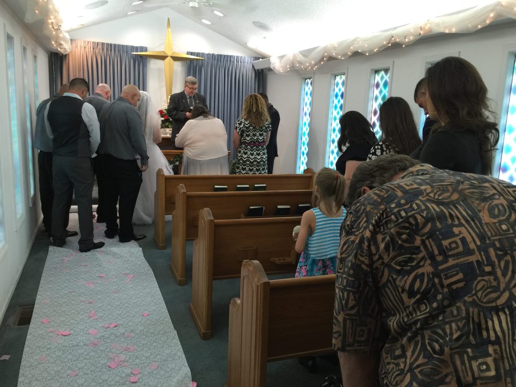 The pastor says on average 15-20 people attend any given service or event at the chapel.