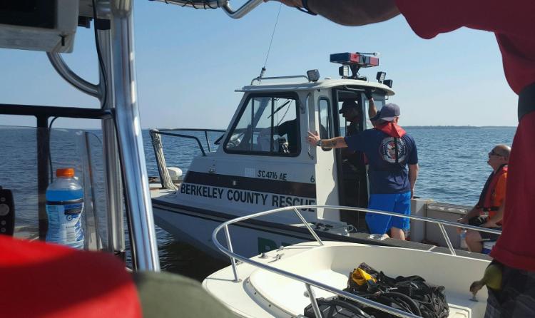 Pictured: The Berkeley County Rescue Squad began Day 3 of the search at 8 a.m. (Via Berkeley County Rescue Squad)