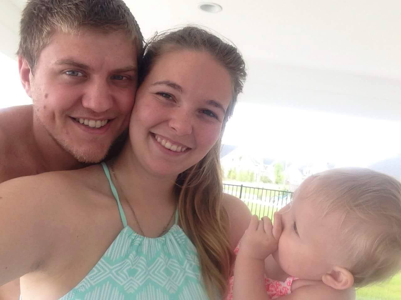 Pictured: Carey with his family. According to his mother, it was their last family photo taken together.
