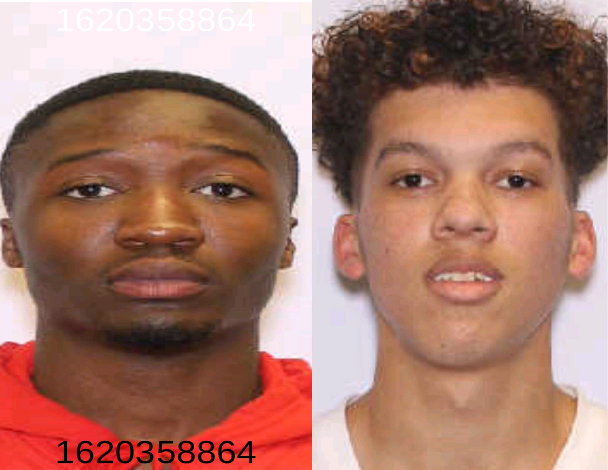 Pictured L to R: Drake Edward Campbell, age 18, and Jacob Malachi Mouzon, age 17. (Still Wanted By Authorities)