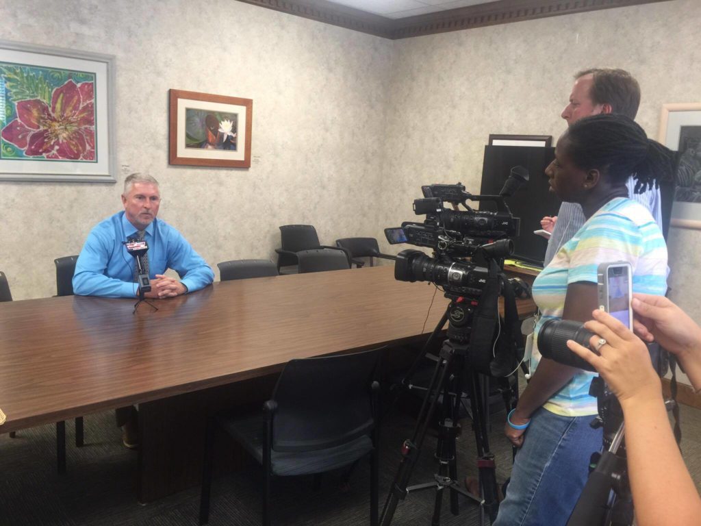 BCSD Director of Transportation Wes Fleming addressed the media on complaints and issues involving busses.