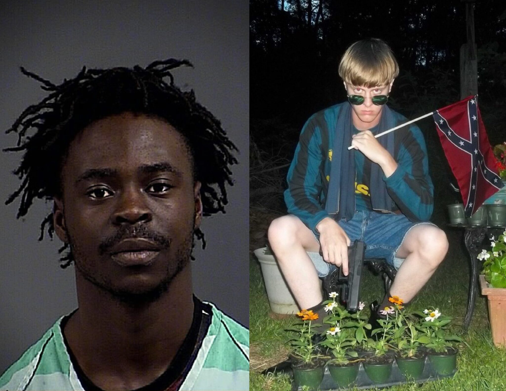 Pictured L to R: Darrius Stafford and Dylann Roof