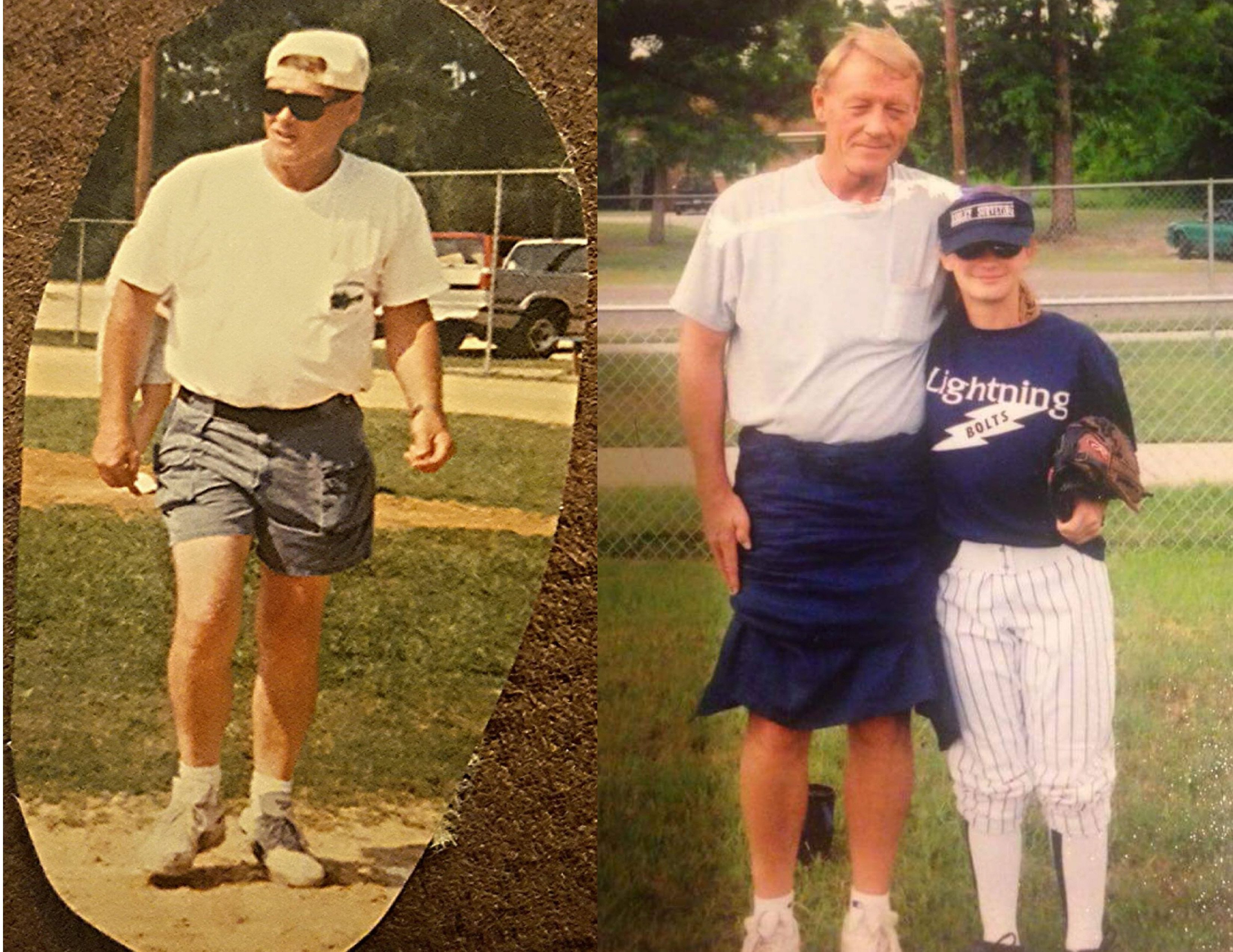 Pictured: Paul Escritt. On the right, he's pictured with his granddaughter, Ashley Felkel.