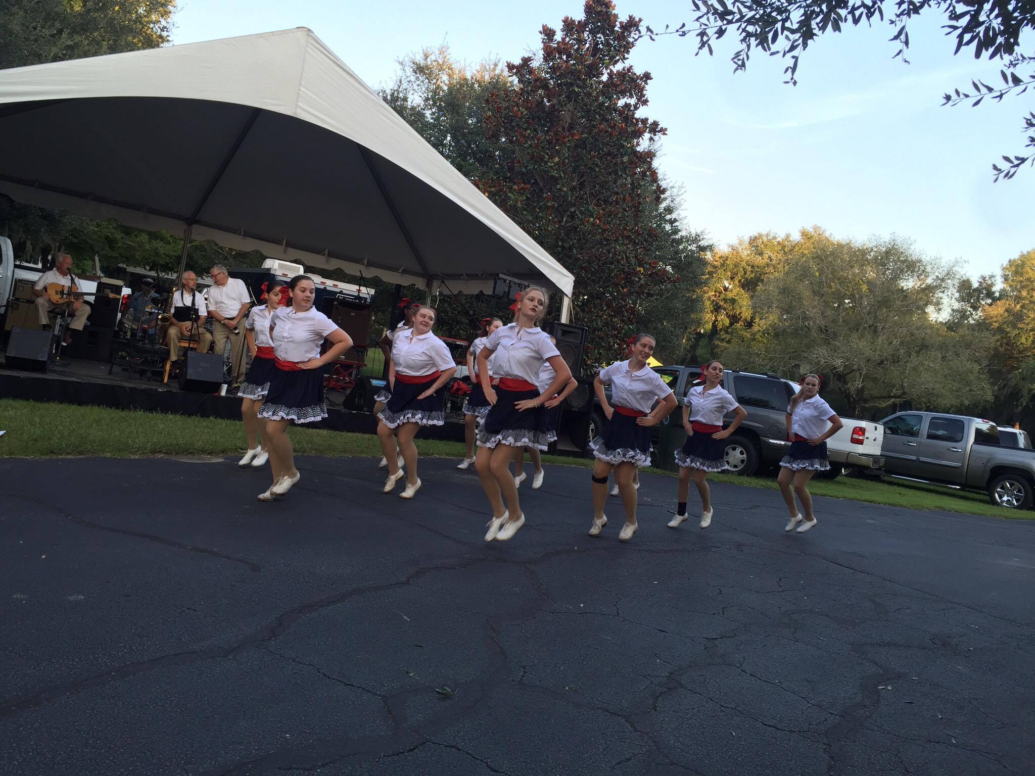 The Corner Cloggers wow the crowd with their dance moves.
