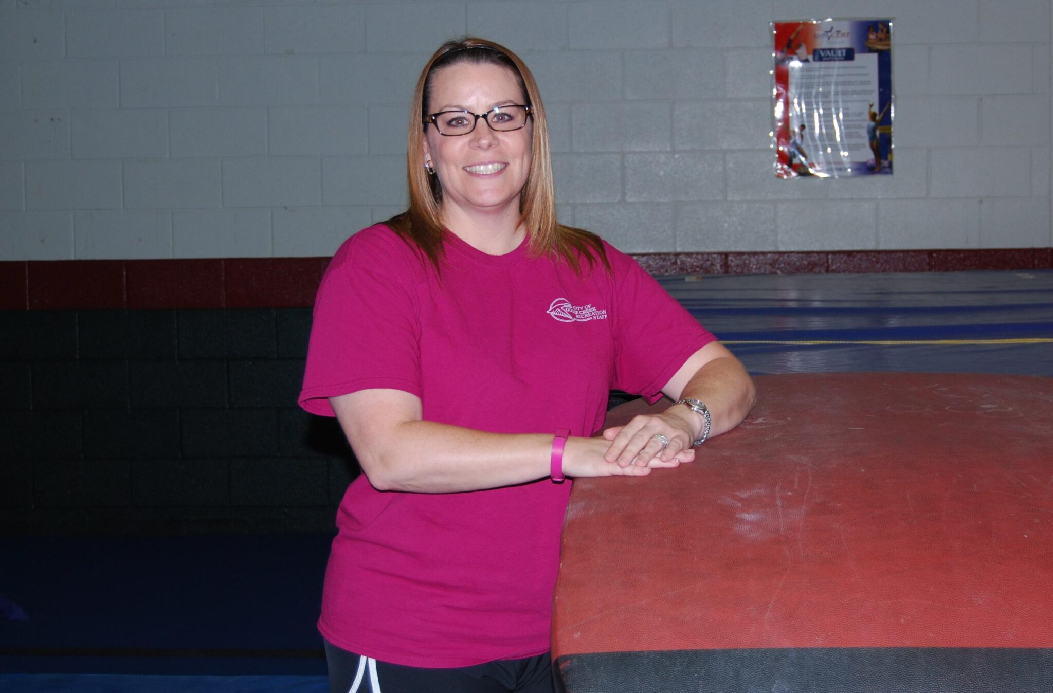 Pictured: Goose Creek Recreation Head Gymnastics Coach Stacey Croston