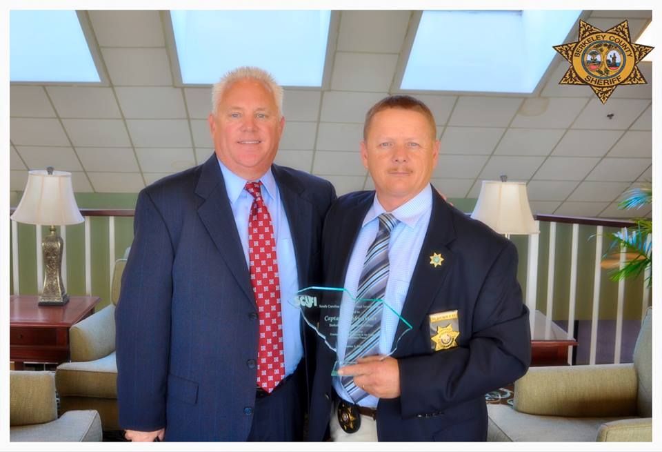 Pictured L to R: Sheriff Duane Lewis and Captain Bobby Schuler (Via Berkeley County Sheriff's Office)