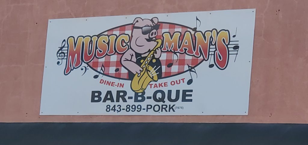Music Man's BBQ has been a favorite restaurant in the heart of Moncks Corner for more than a decade. (COURTESY: Tom Campbell/The Berkeley Observer)