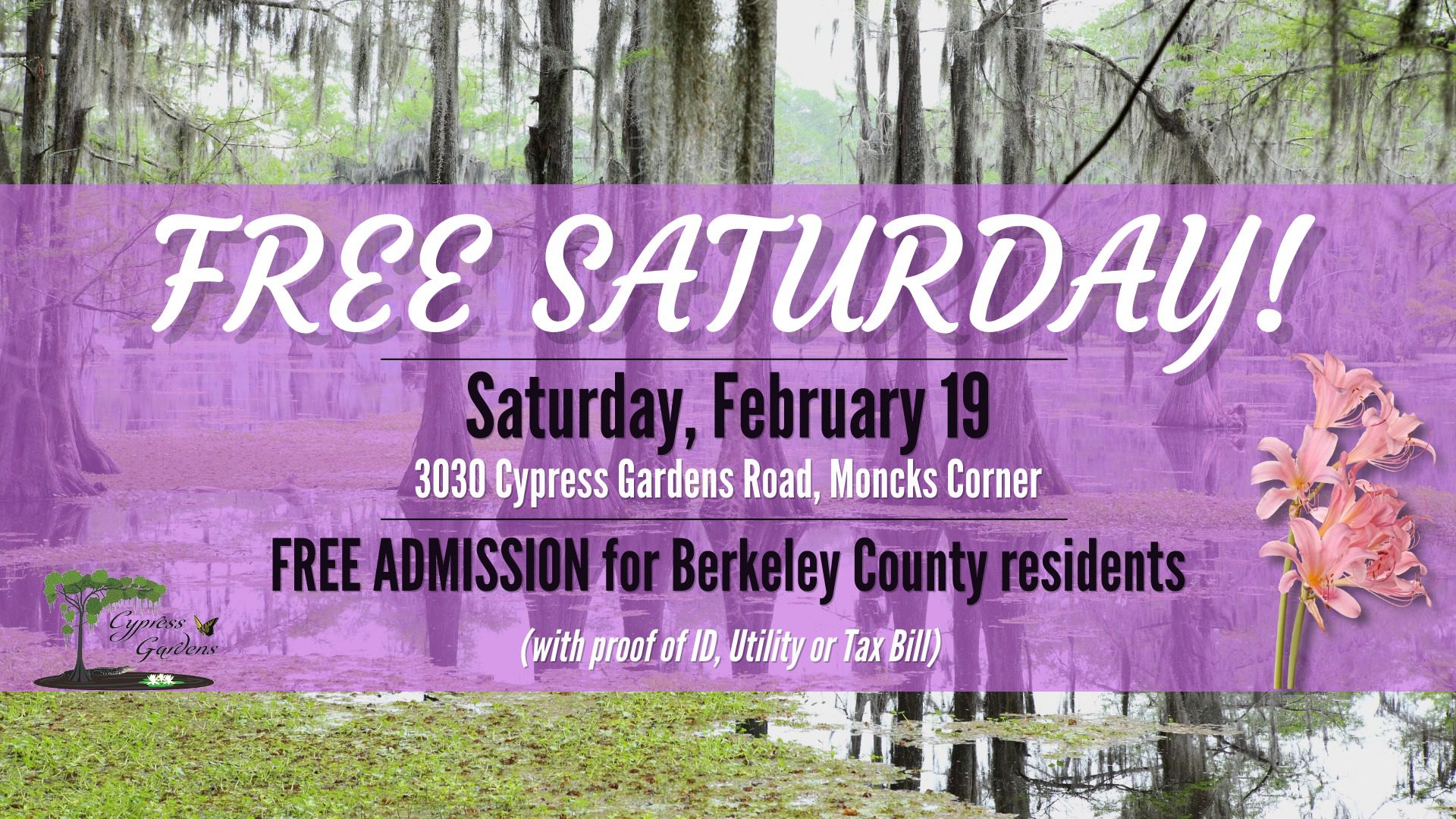 Cypress Gardens To Offer Free Admission To Berkeley County Residents Saturday The Berkeley