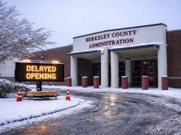 Berkeley County Government Delays Monday Openings Due to Winter Weather