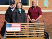Local Veteran, Wife Refurbish Bench at Berkeley County VA Office